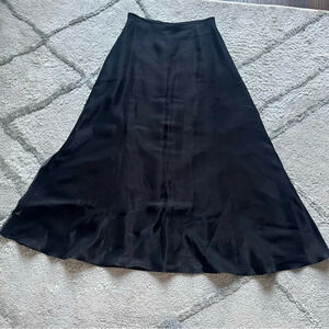 Scott McClintock black formal maxi skirt long skirt  metallic 12